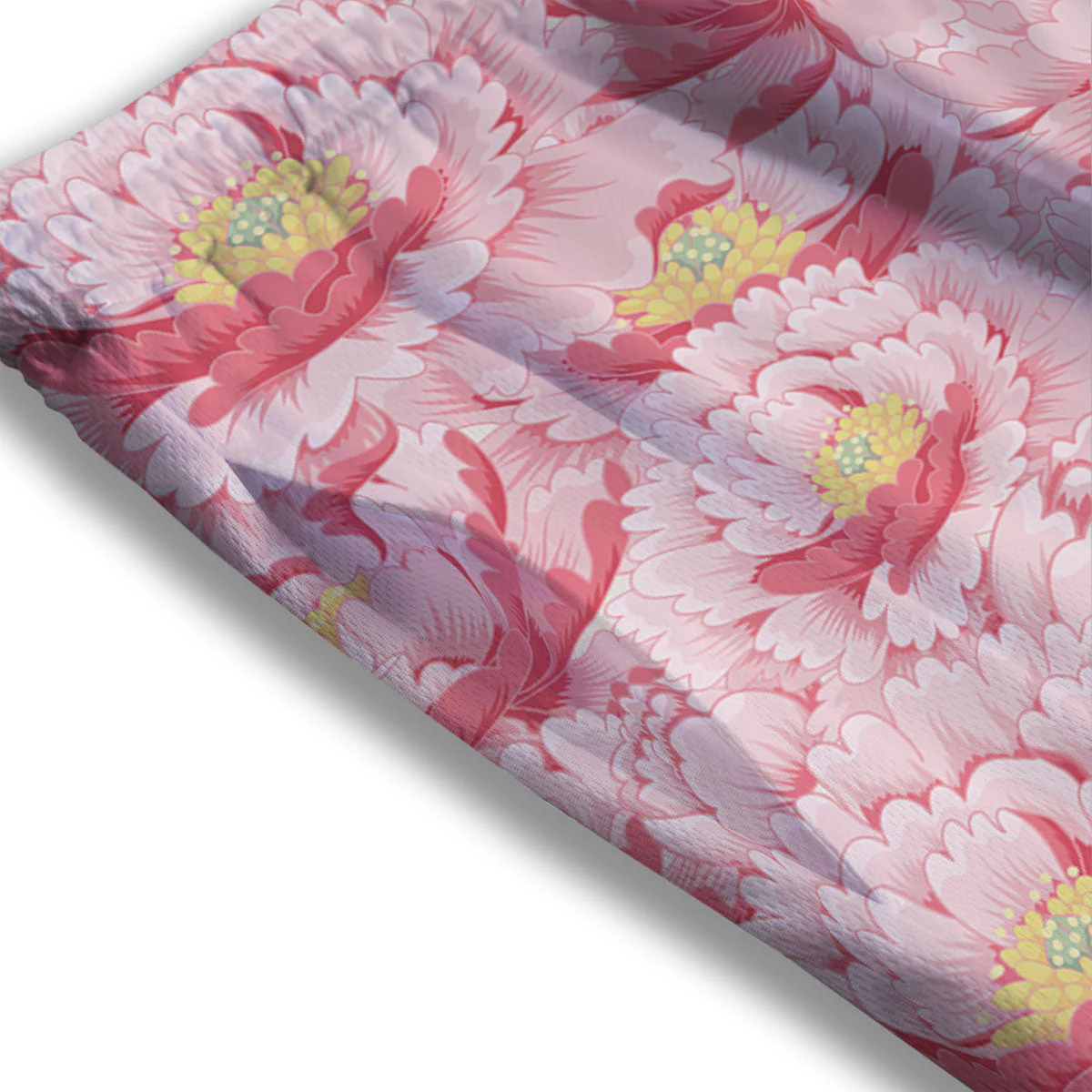 Peony Japanese Print Mesh Shorts - Image 3