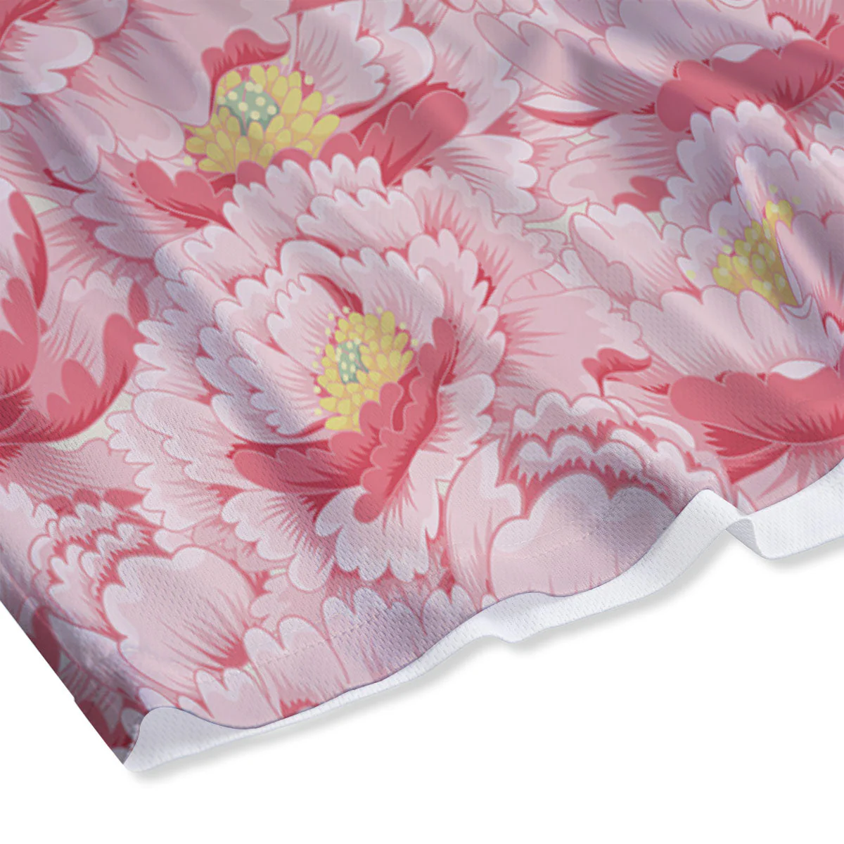 Peony Japanese Print Mesh Shorts - Image 4
