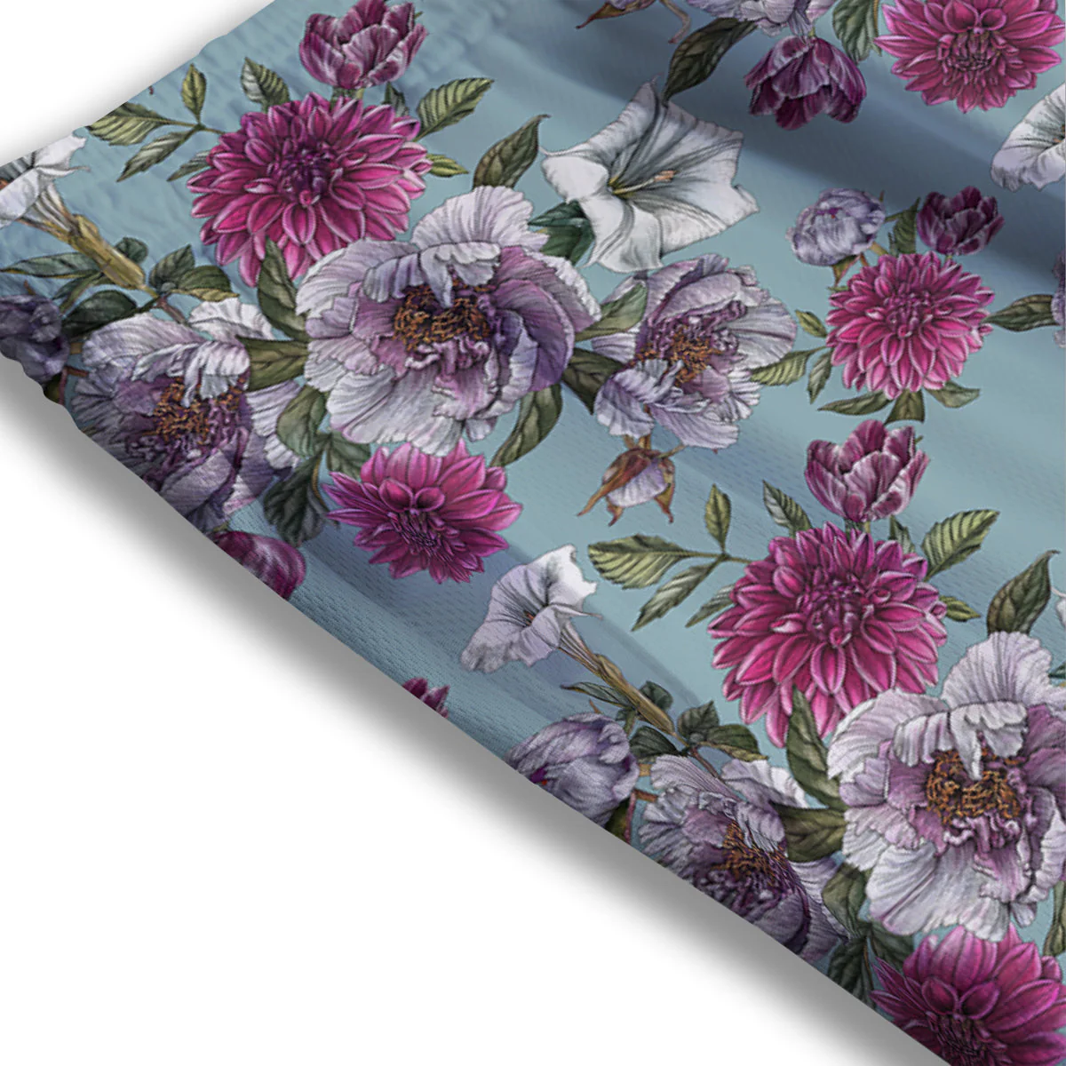 Peony Watercolor Print Pattern Mesh Shorts - Image 3