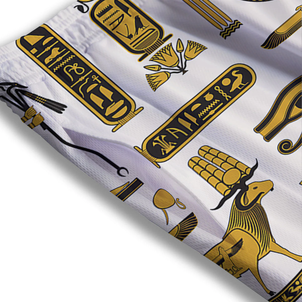 Pharaohs And Gods Egyptian Print Mesh Shorts - Image 3