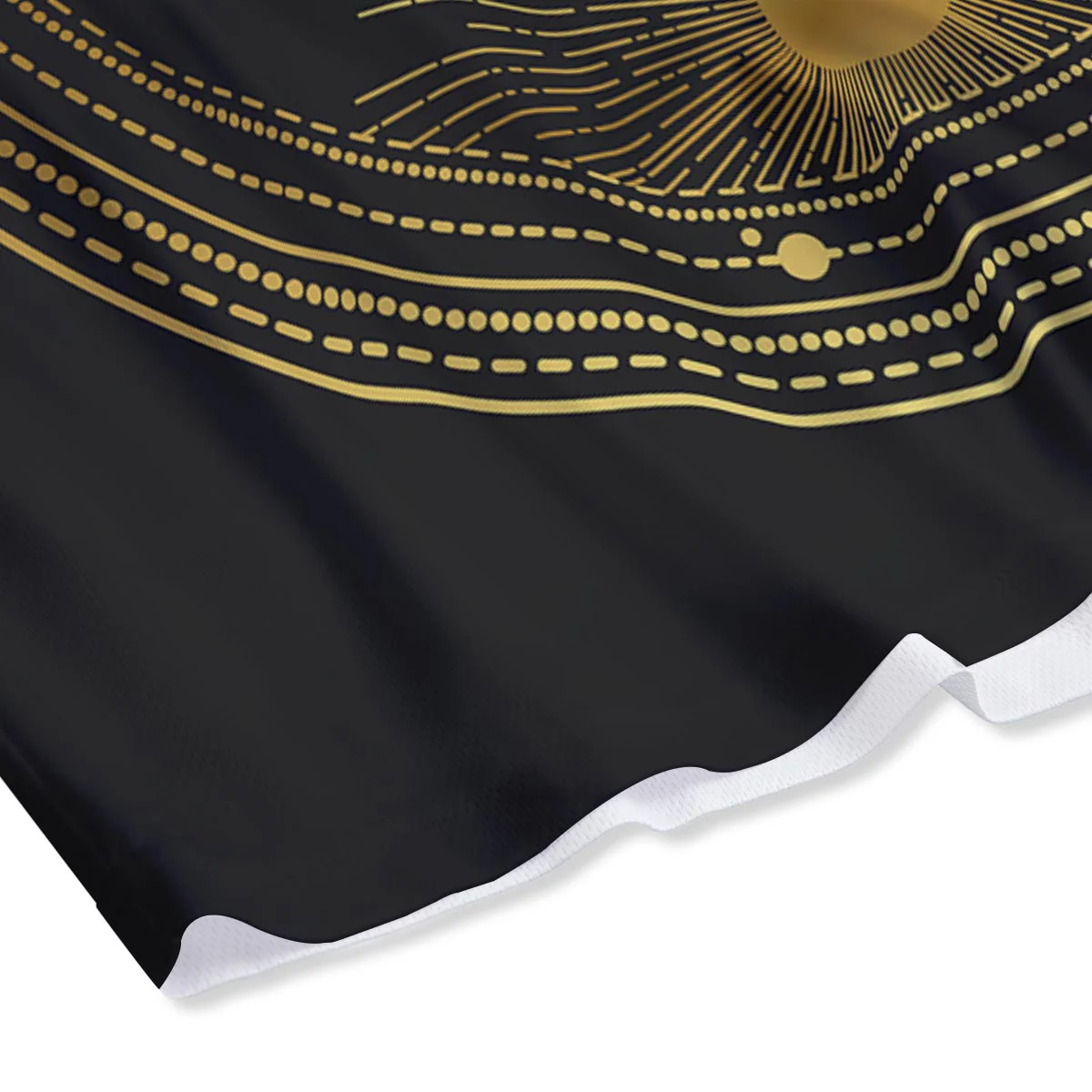 Phase Moon And Sun Print Mesh Shorts - Image 4