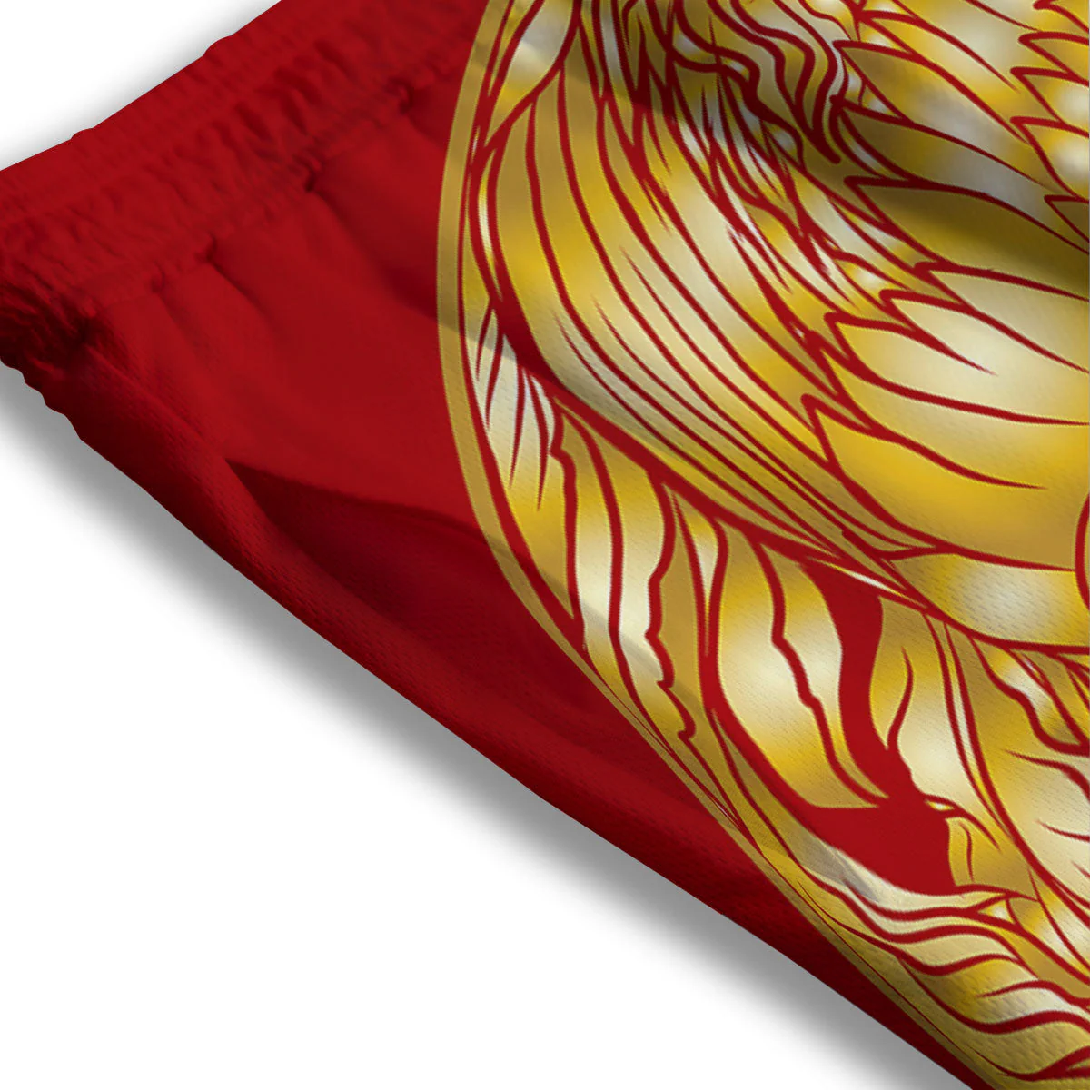 Phoenix Japanese Print Mesh Shorts - Image 3