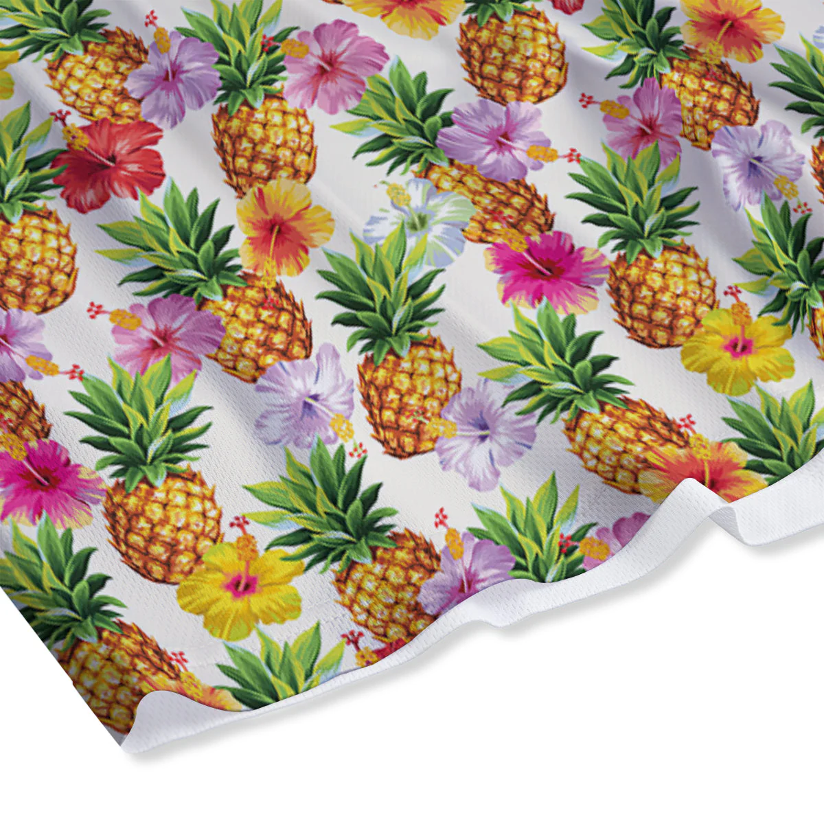 Pineapple Aloha Summer Print Pattern Mesh Shorts - Image 4
