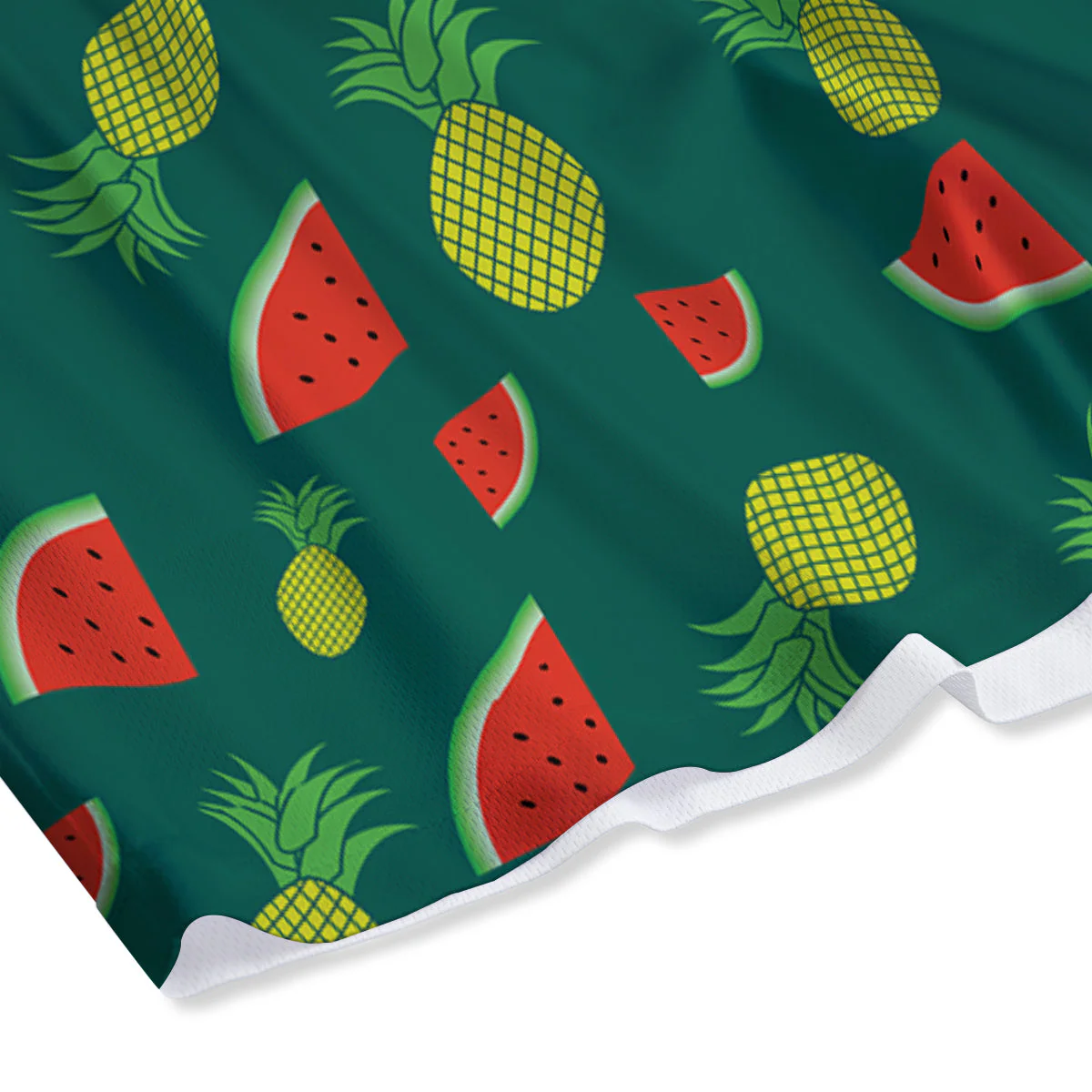 Pineapple And Tropical Watermelon Print Pattern Mesh Shorts - Image 4