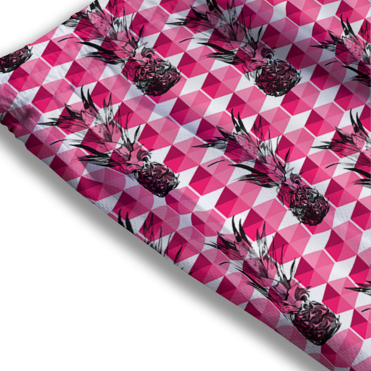 Pineapple Geometric Print Pattern Mesh Shorts - Image 3