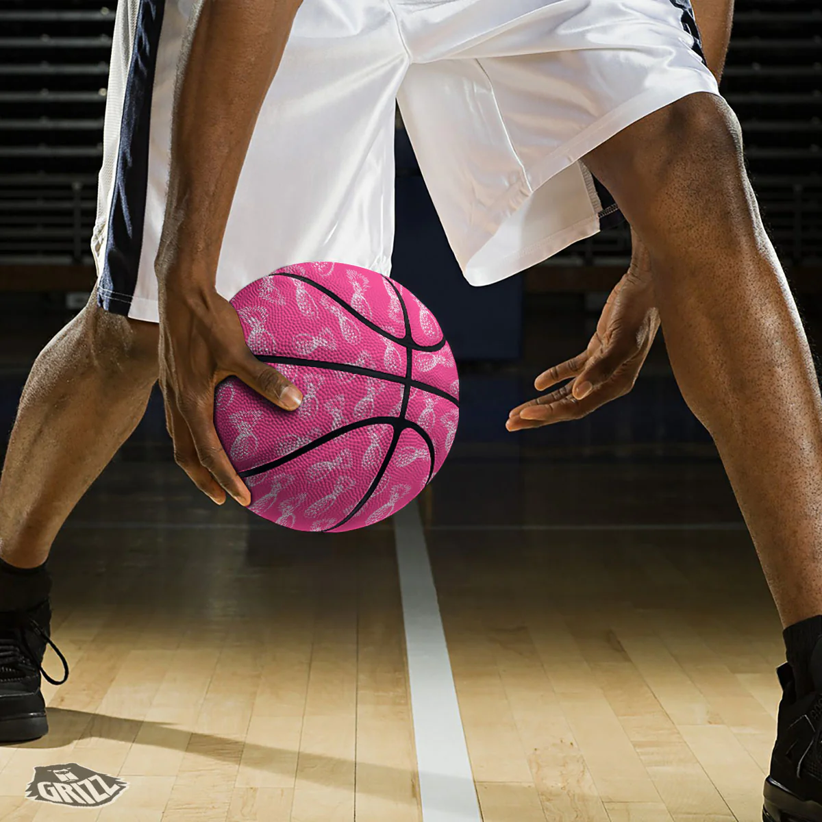 Pineapple Hot Pink Print Pattern Basketball - Image 3