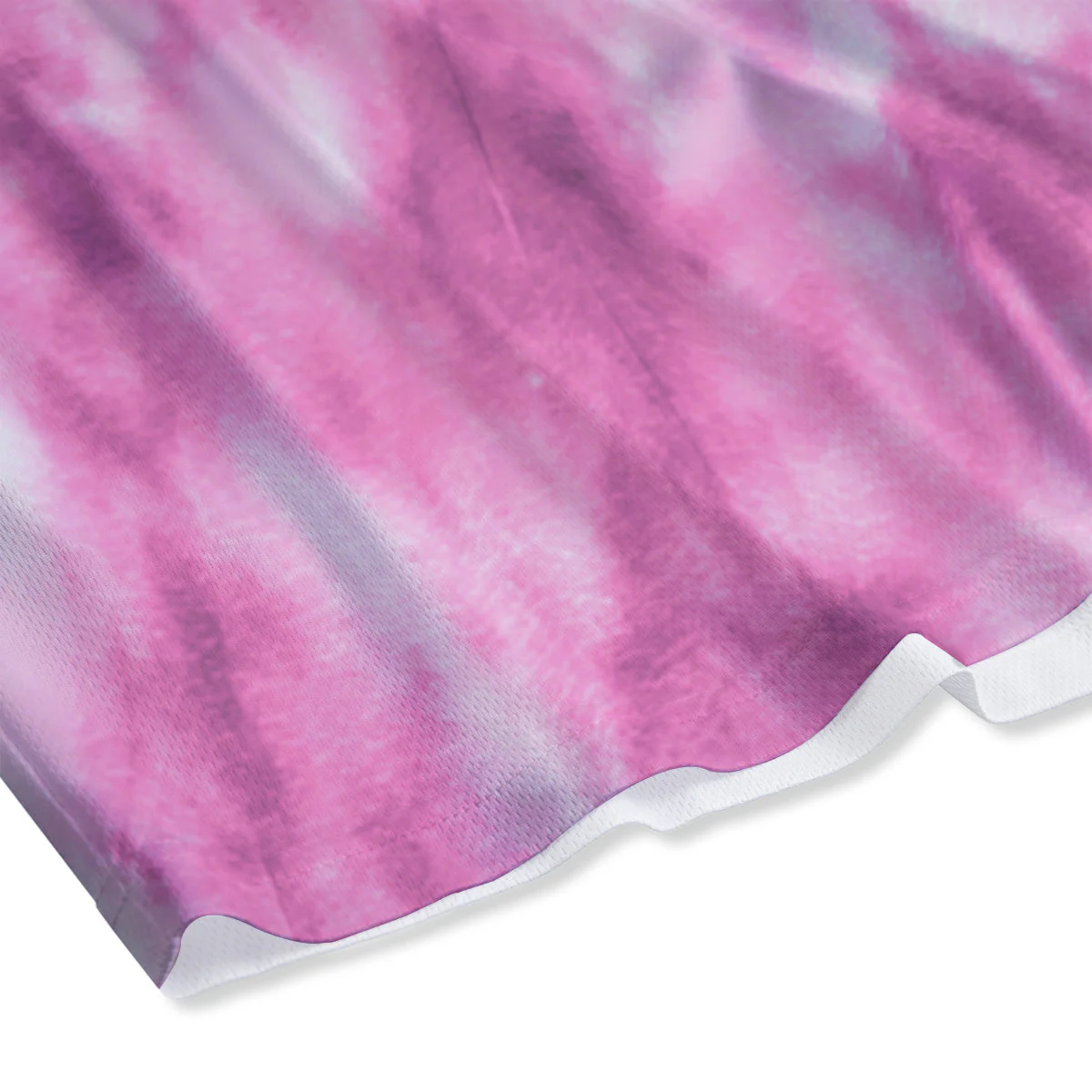 Pink Magenta Acrylic Print Pattern Mesh Shorts - Image 4