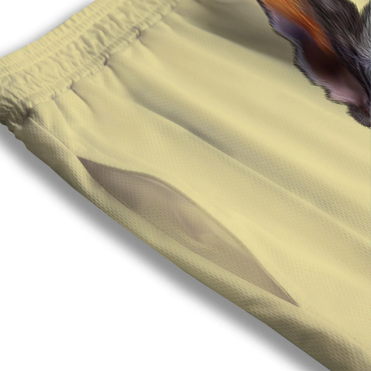 Pinscher Doberman Print Mesh Shorts - Image 3