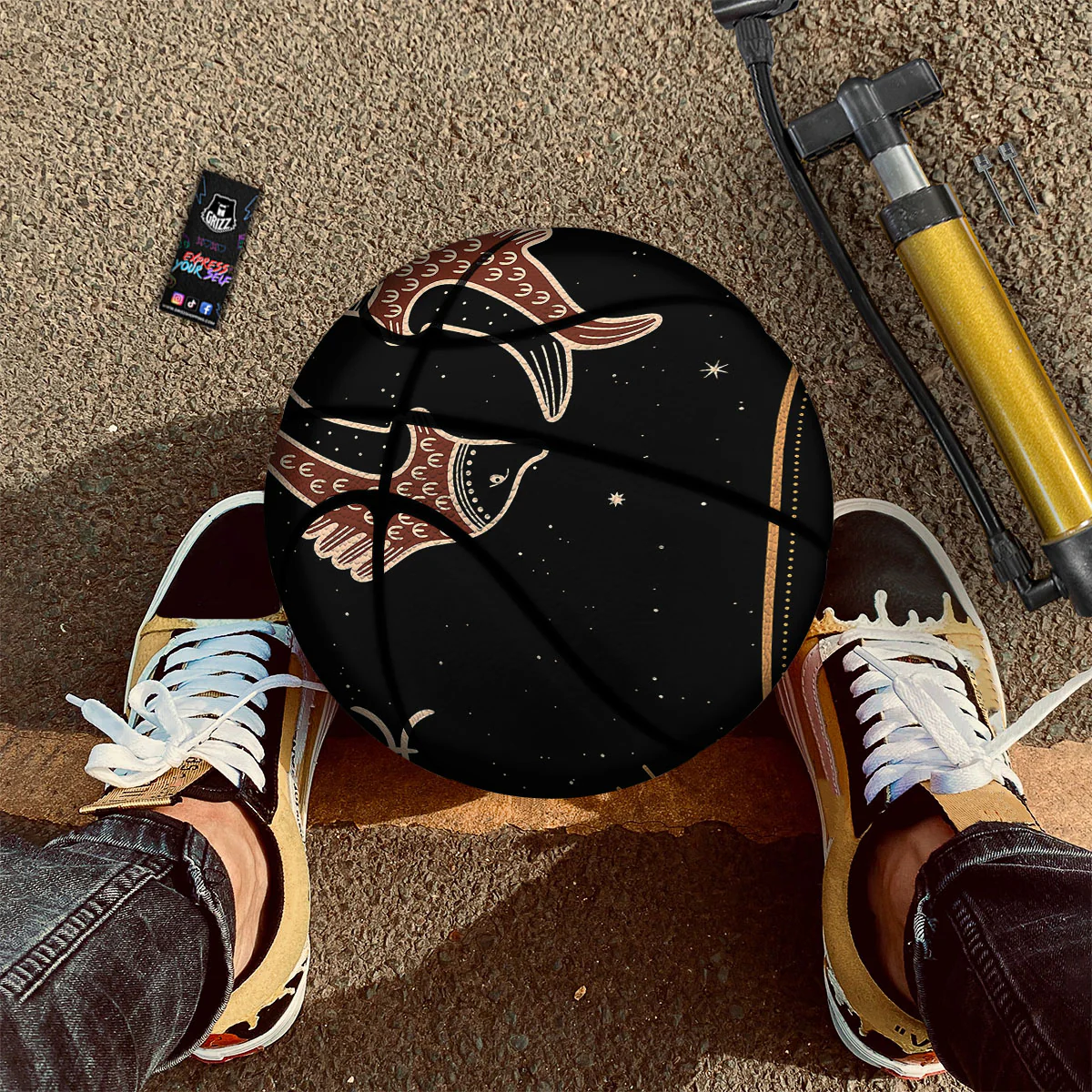 Pisces Constellation Print Basketball - Image 2