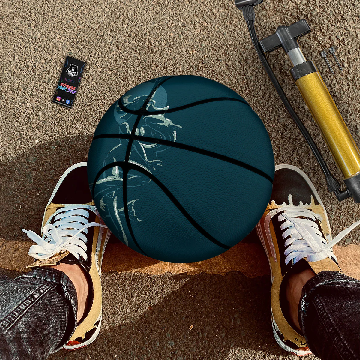 Pisces Sign Astrology Print Basketball - Image 2
