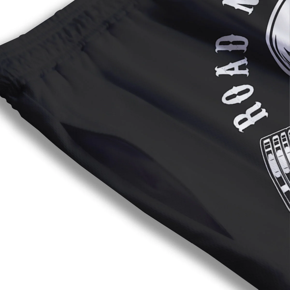 Piston Skull Mechanic Cross Print Mesh Shorts - Image 3