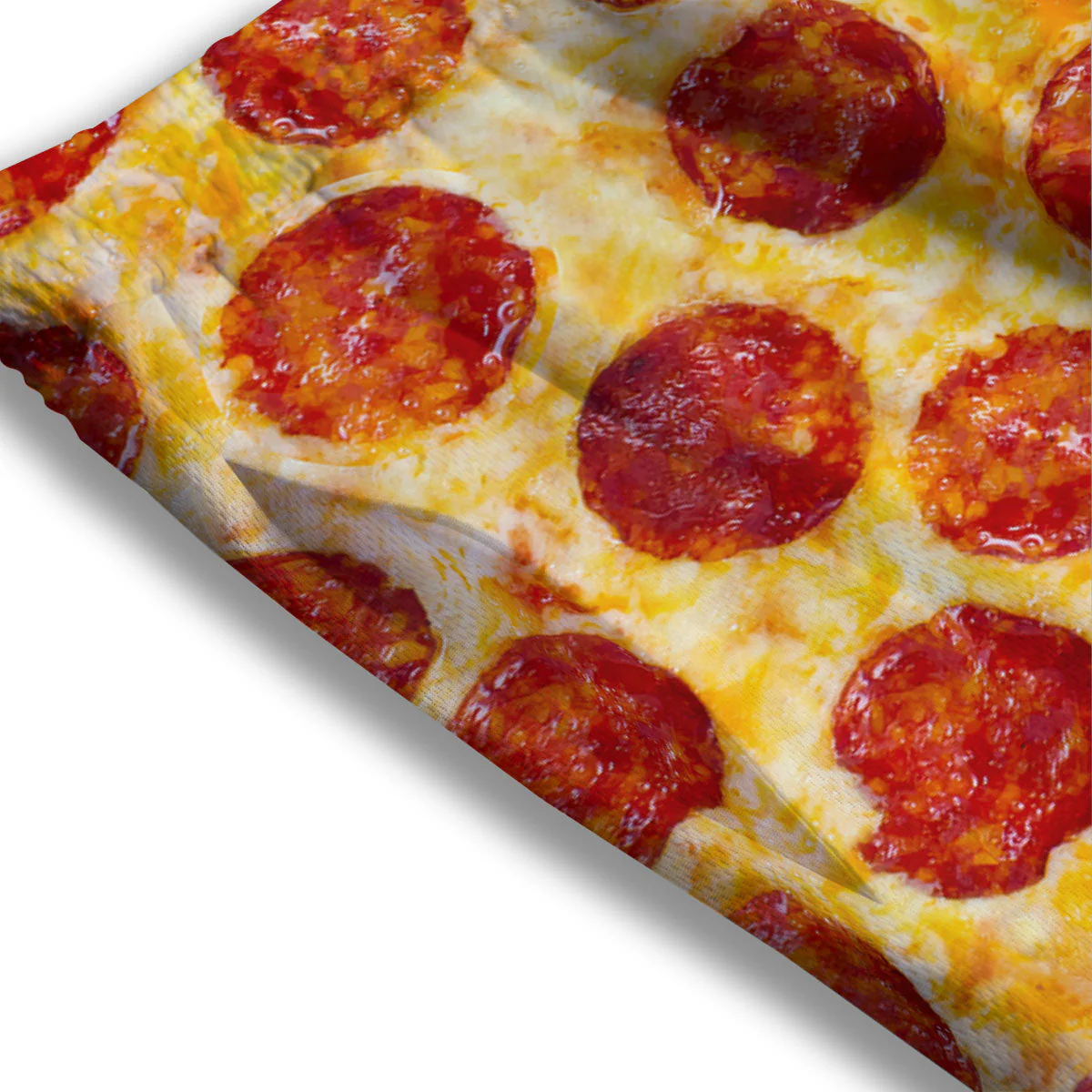 Pizza Pepperoni Print Mesh Shorts - Image 3