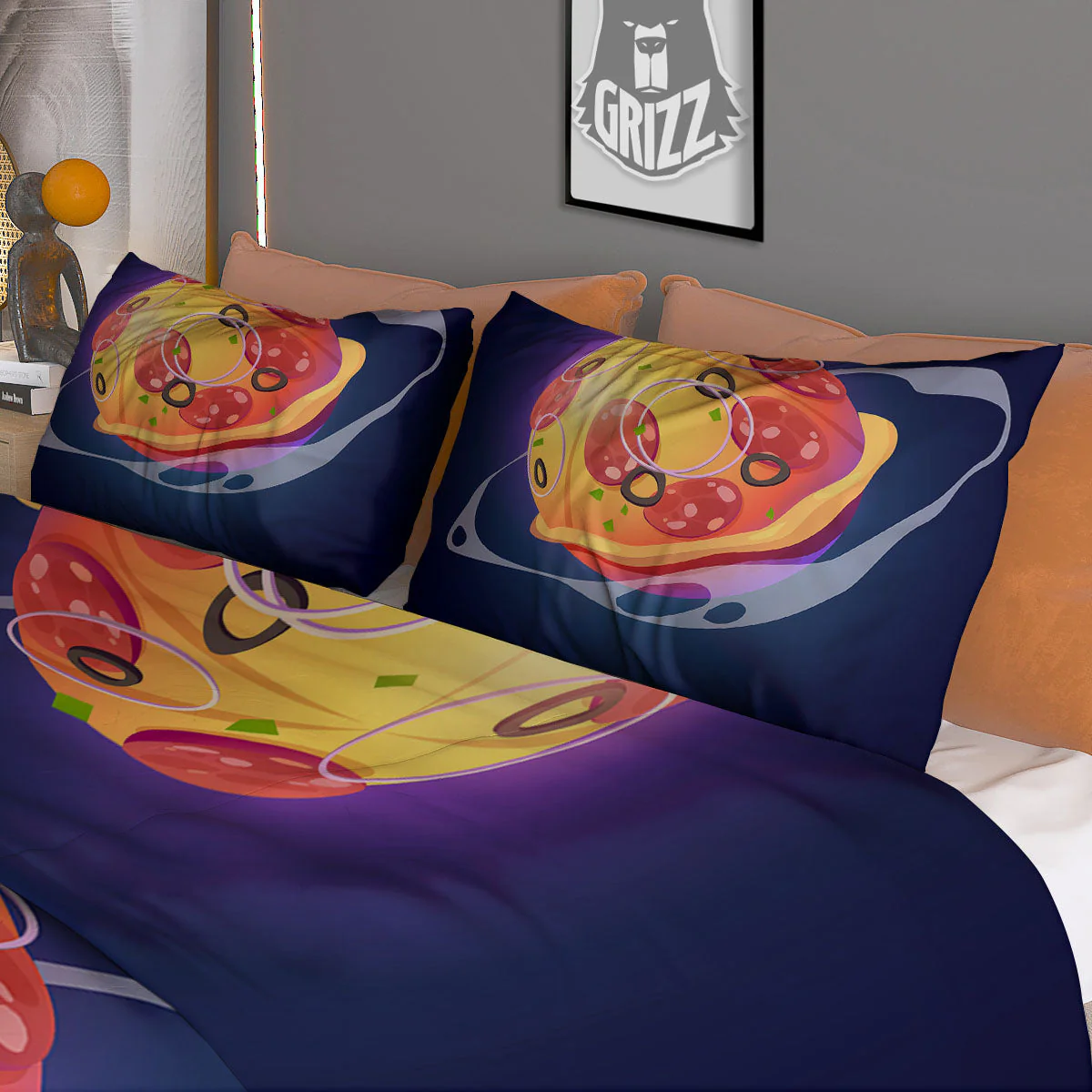 Pizza Planet Print Duvet Cover Bedding Set - Image 3