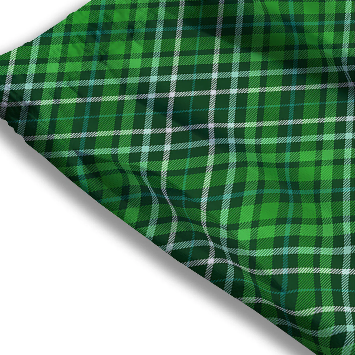 Plaid Irish Print Pattern Mesh Shorts - Image 3