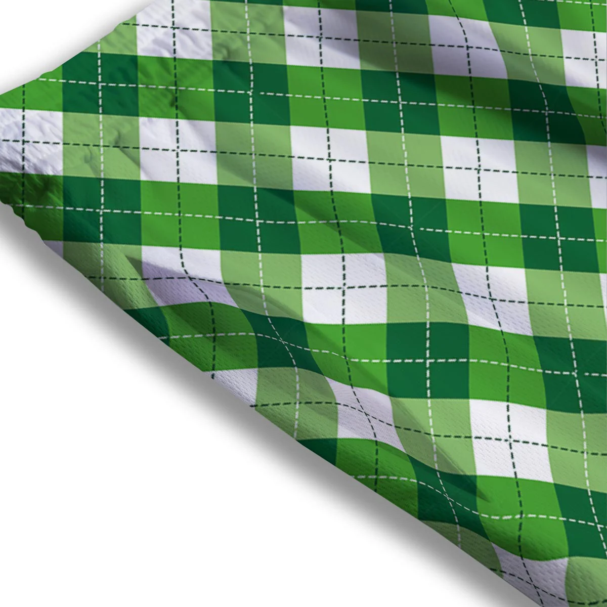 Plaid Saint Patrick's Day Print Pattern Mesh Shorts - Image 3