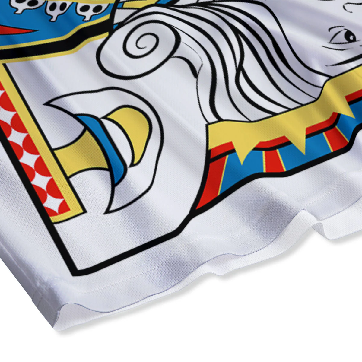 Playing Card King Of Diamonds Print Mesh Shorts - Image 4