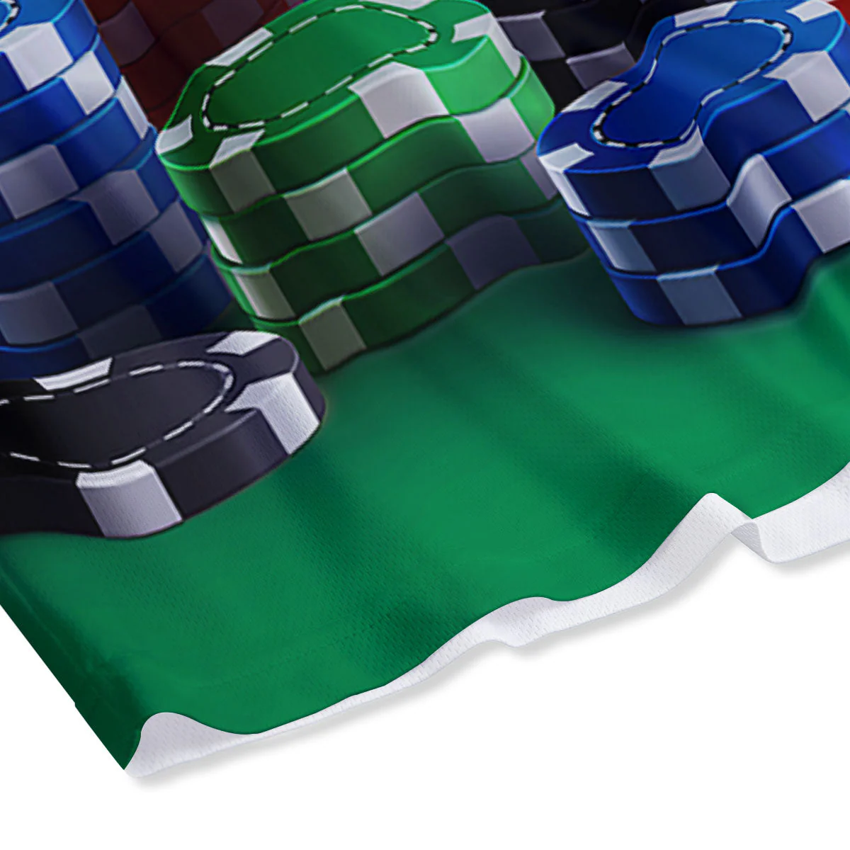 Poker Chips Print Mesh Shorts - Image 4