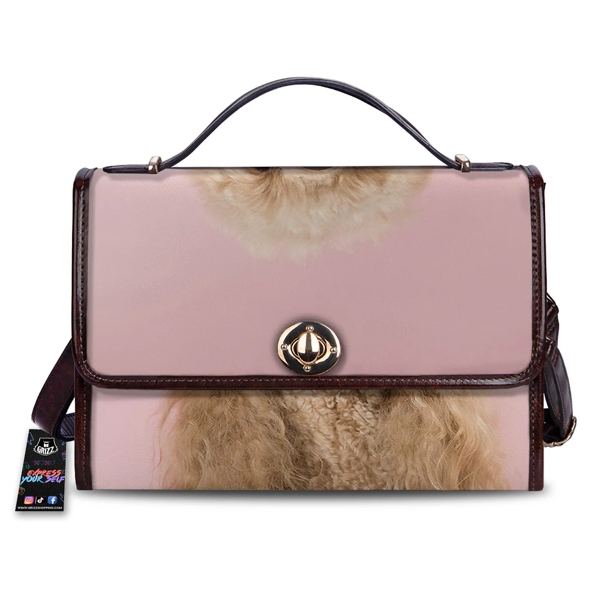 Poodle Princess Print Women's Satchel Bag