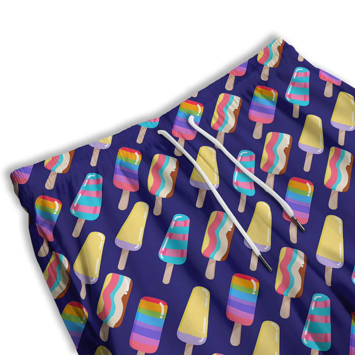 Popsicle Ice Cream Print Pattern Men's Athletic Shorts - Image 3
