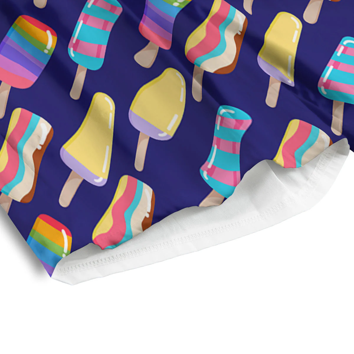Popsicle Ice Cream Print Pattern Men's Athletic Shorts - Image 4
