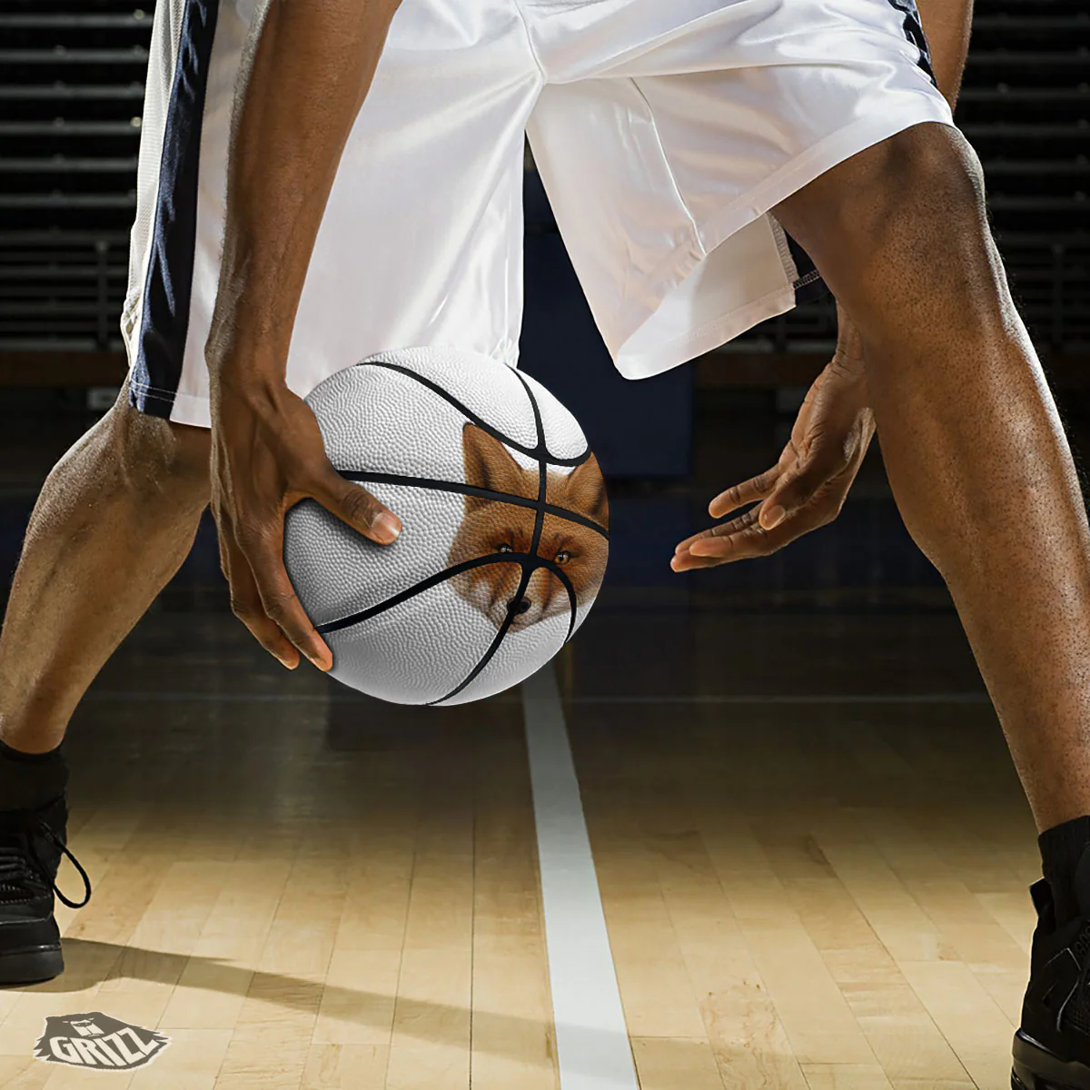 Portrait Fox Print Basketball - Image 3