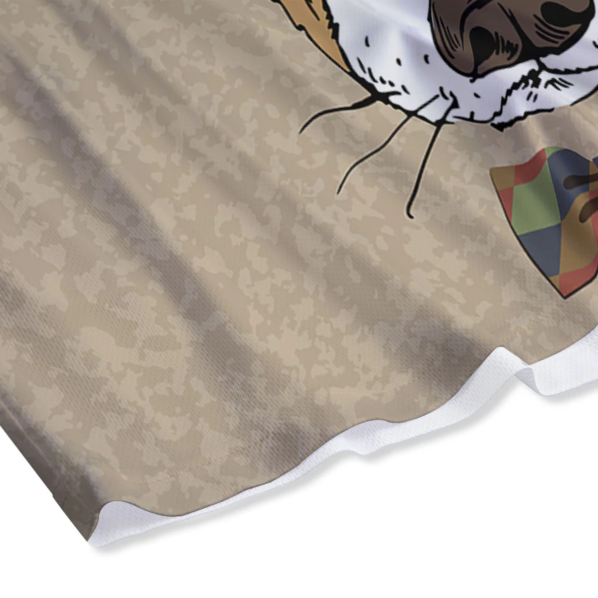 Portrait Jack Russell Terrier Print Mesh Shorts - Image 4