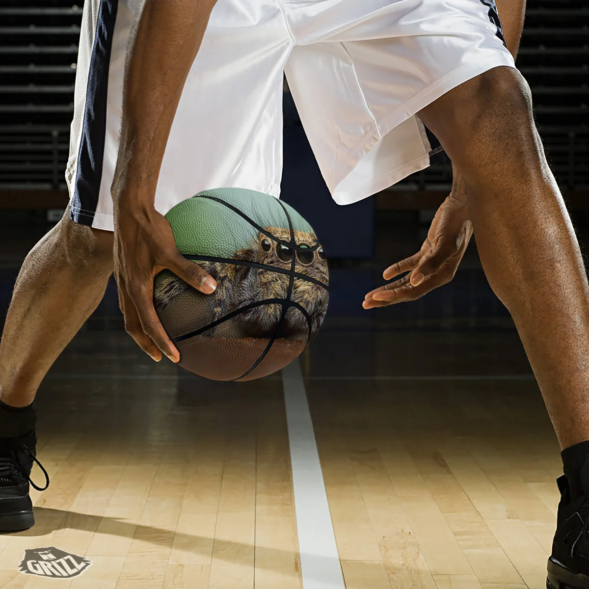 Portrait Spider Print Basketball - Image 3