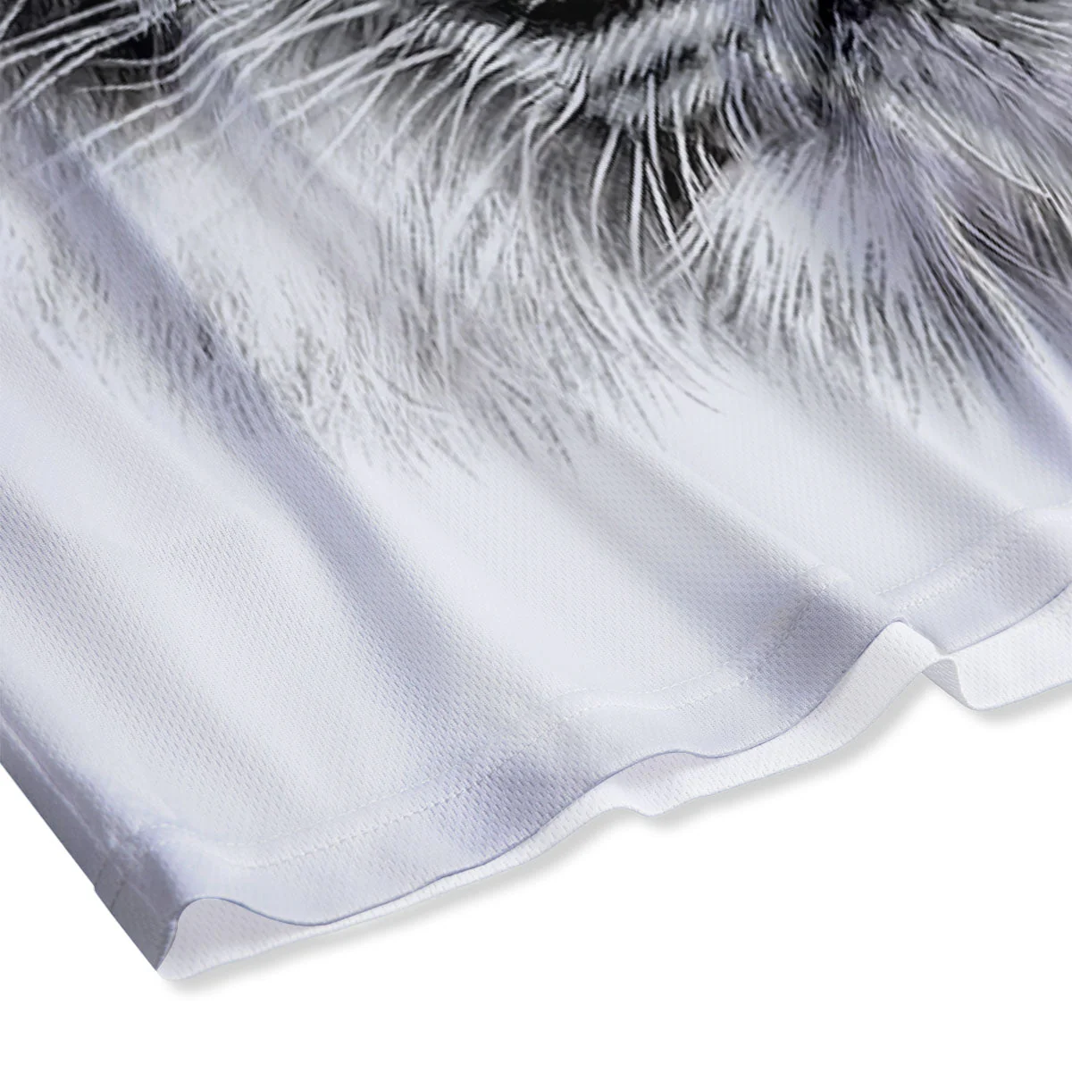 Portrait White Tiger Print Mesh Shorts - Image 4