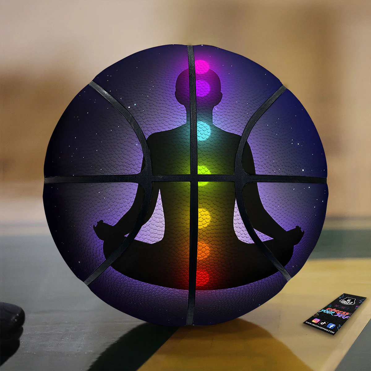 Power Of Seven Chakras Print Basketball