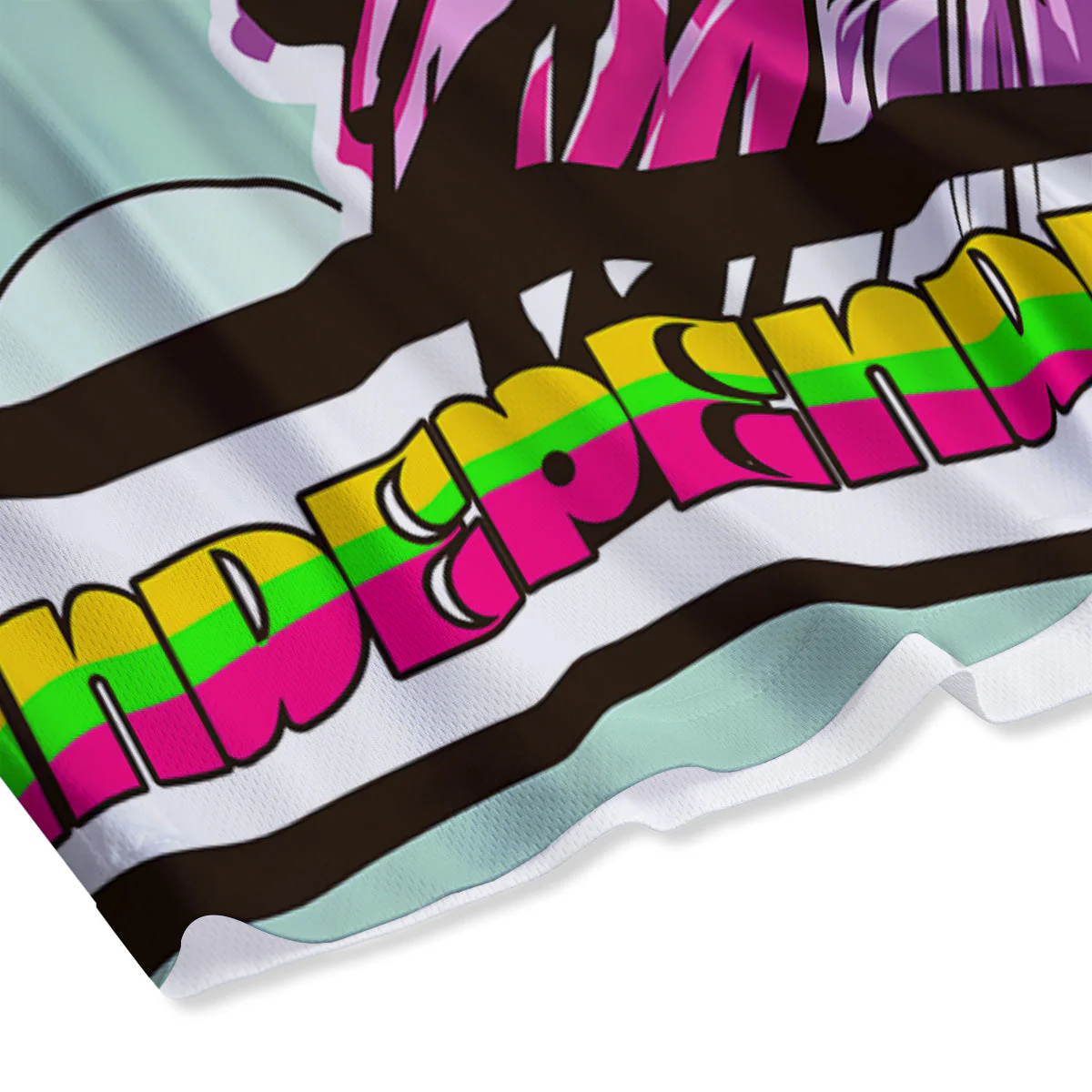 Psychedelic USA Statue of Liberty Independence Day Print Mesh Shorts - Image 4
