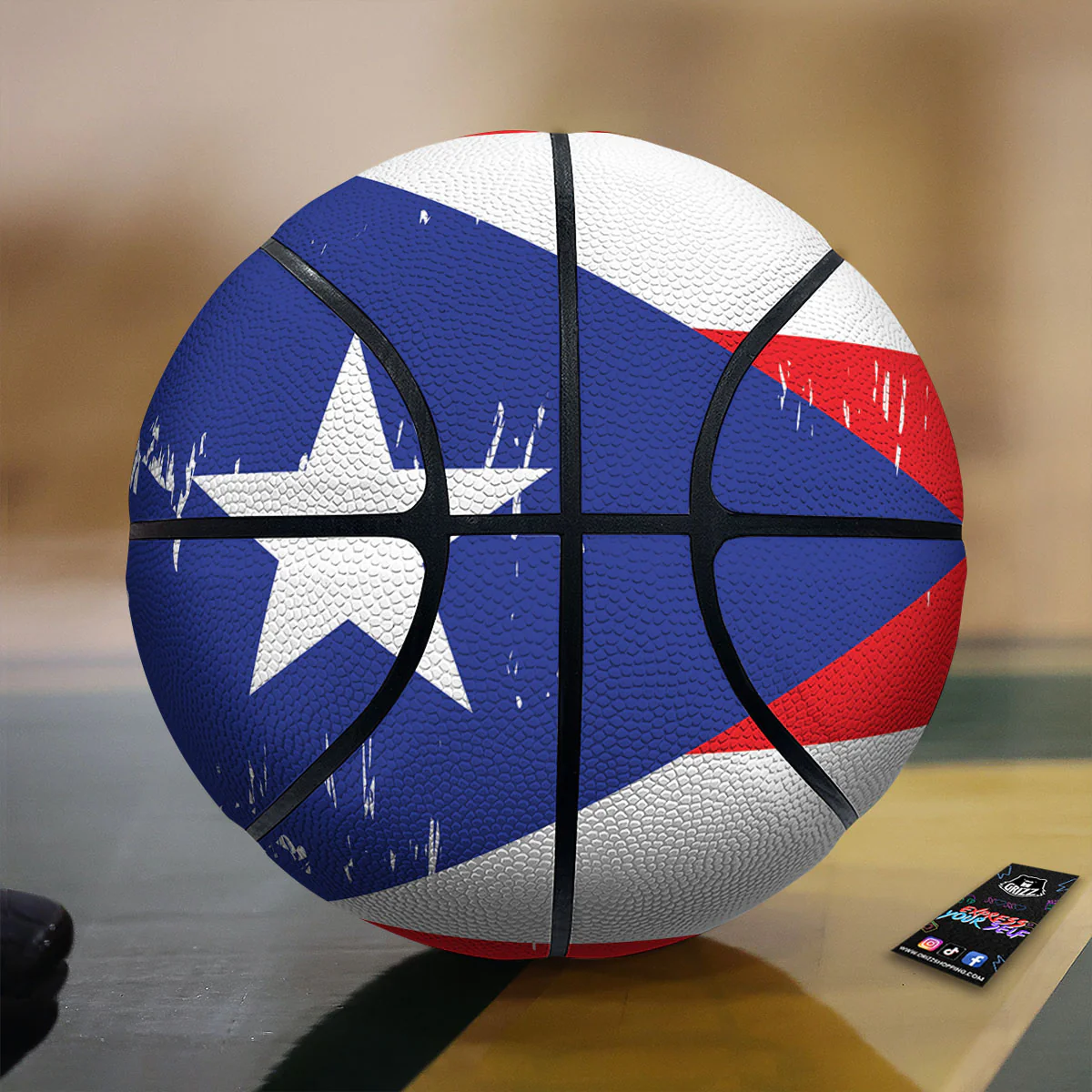 Puerto Rico Flag Print Basketball