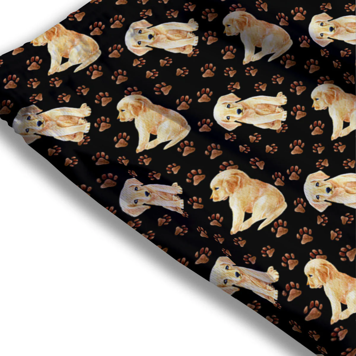 Puppy Labrador Retriever Print Pattern Mesh Shorts - Image 3