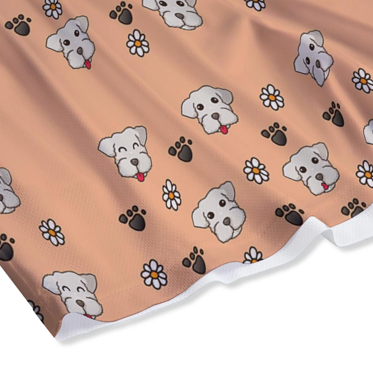 Puppy Shih Tzu Print Pattern Mesh Shorts - Image 4
