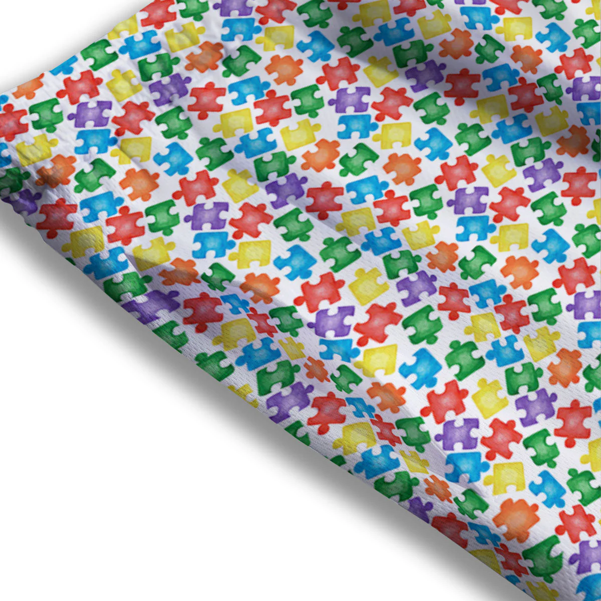 Puzzle Autism Awareness Print Mesh Shorts - Image 3