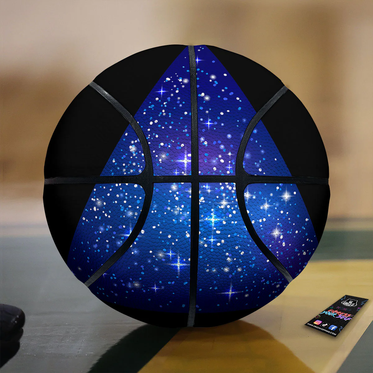 Pyramid Galaxy Print Basketball
