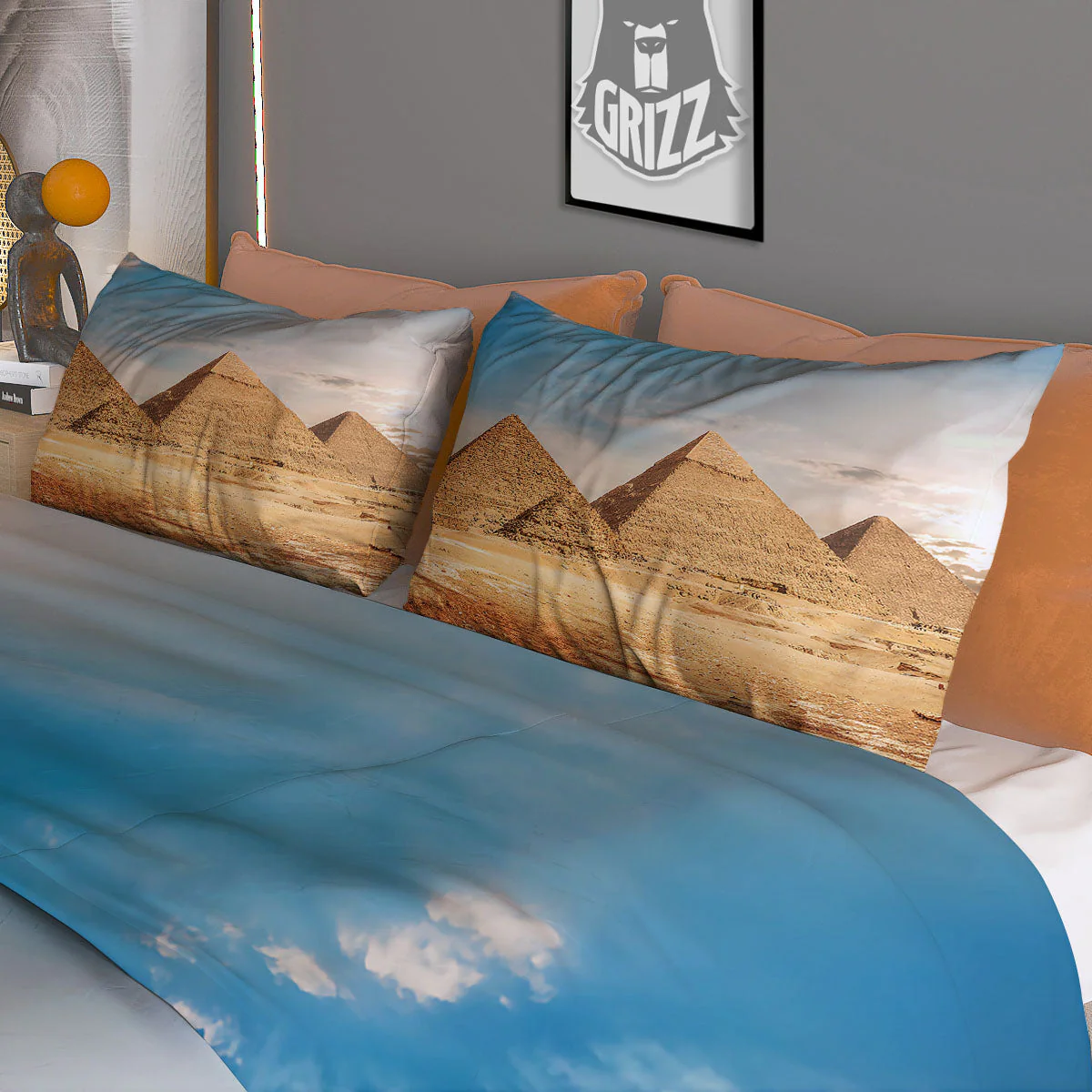 Pyramid Giza Print Duvet Cover Bedding Set - Image 3