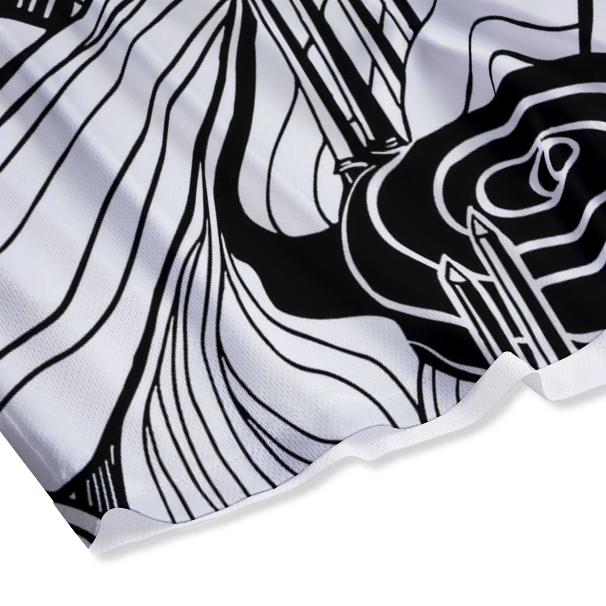 Pyramid UFO Print Mesh Shorts - Image 4