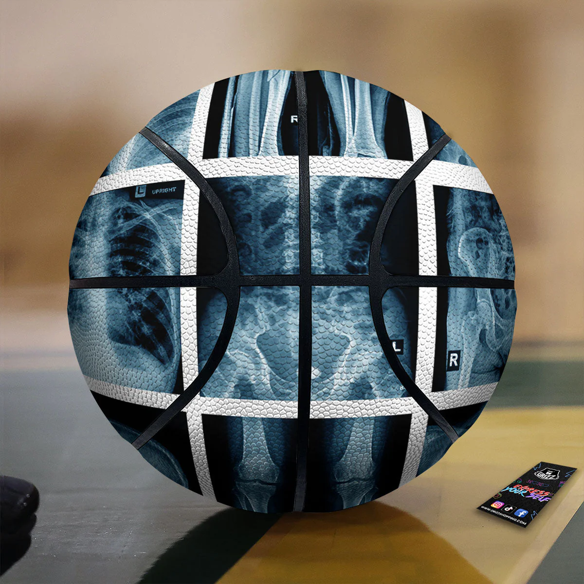 Radiology X-Ray Film Print Basketball