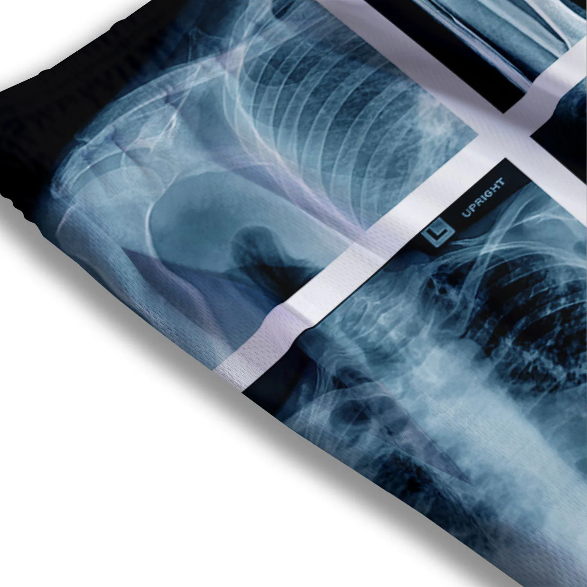 Radiology X-Ray Film Print Mesh Shorts - Image 3