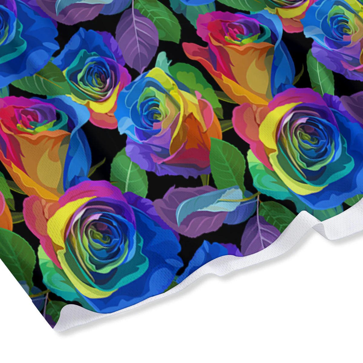 Rainbow Roses LGBT Pride Print Pattern Mesh Shorts - Image 4