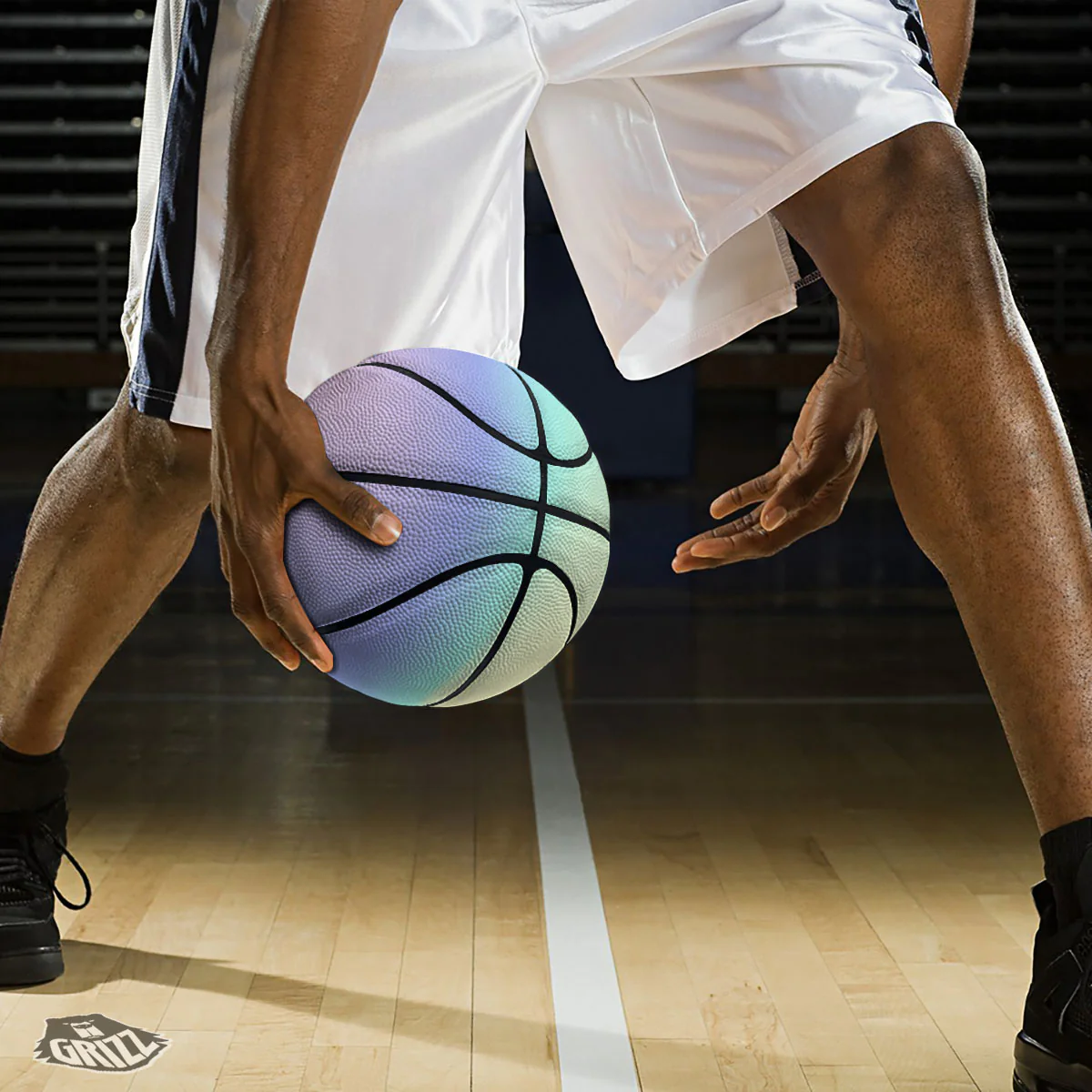 Rave Pastel Print Pattern Basketball - Image 3