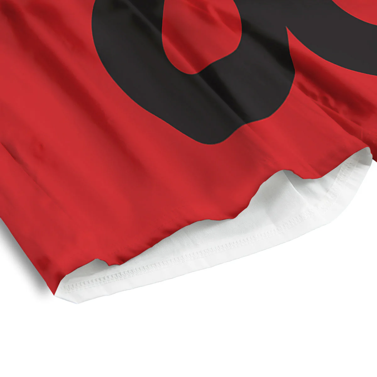 Red And Black Snakes Sign Print Men's Athletic Shorts - Image 4