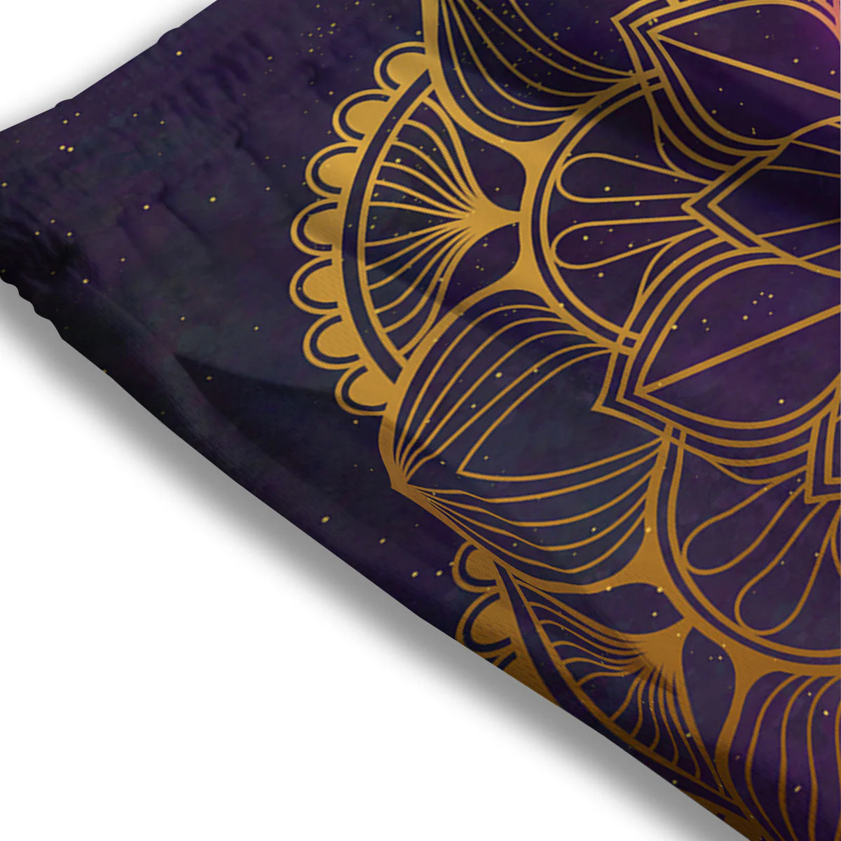 Reiki Golden Print Mesh Shorts - Image 3