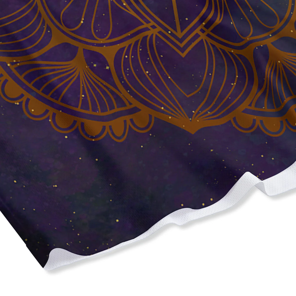 Reiki Golden Print Mesh Shorts - Image 4
