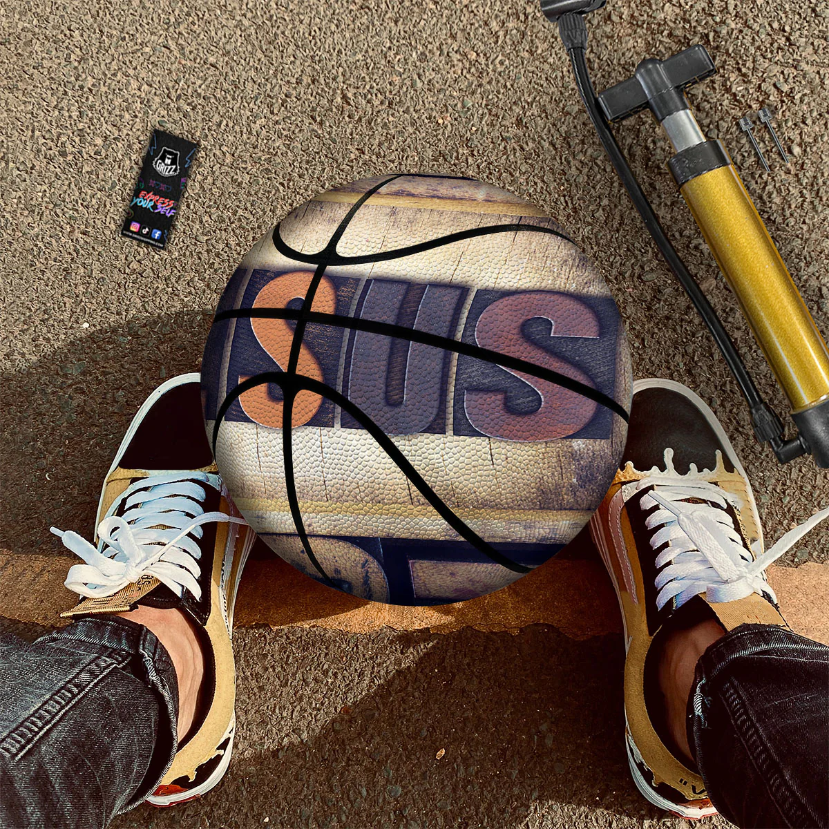 Religious Jesus Words Print Basketball - Image 2