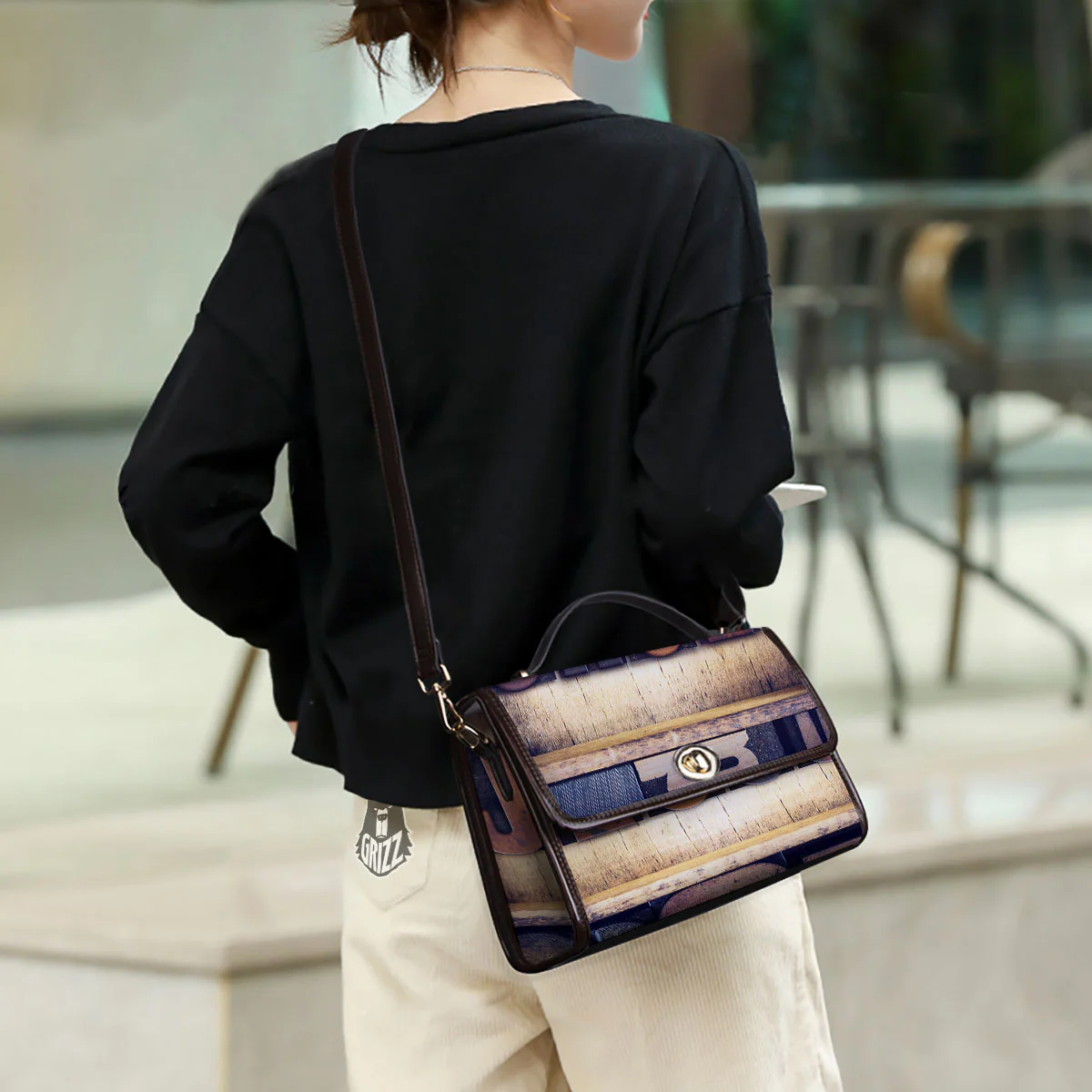 Religious Jesus Words Print Women's Satchel Bag - Image 3