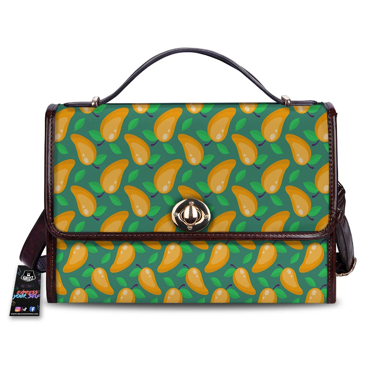 Ripe Mango Fruit Print Pattern Women's Satchel Bag