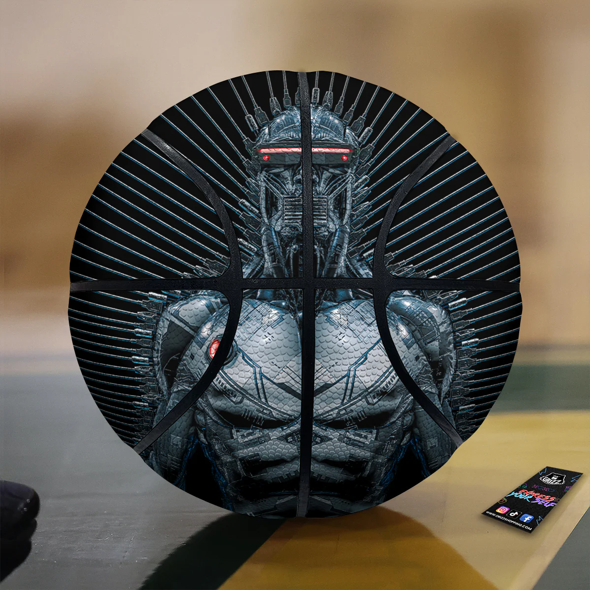 Robot Connection Print Basketball