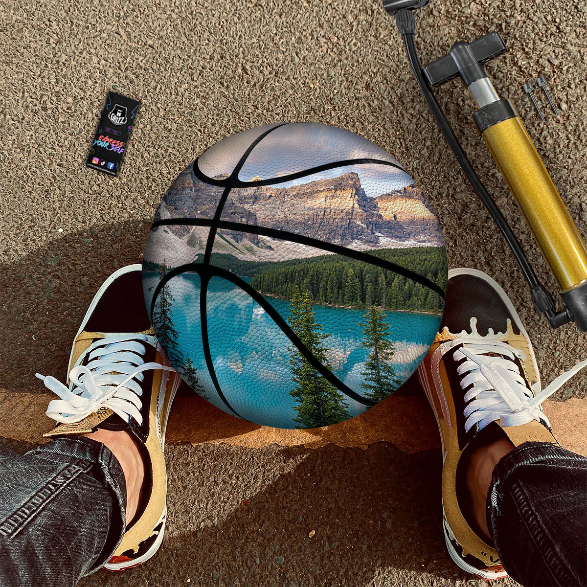 Rocky Mountain Print Basketball - Image 2