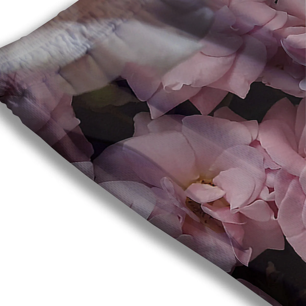 Roses Floral Retro Pink Print Mesh Shorts - Image 3